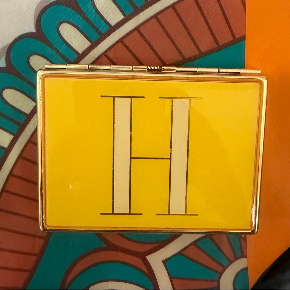 Kate Spade Yellow Monogram Card Case - Picture 3 of 4